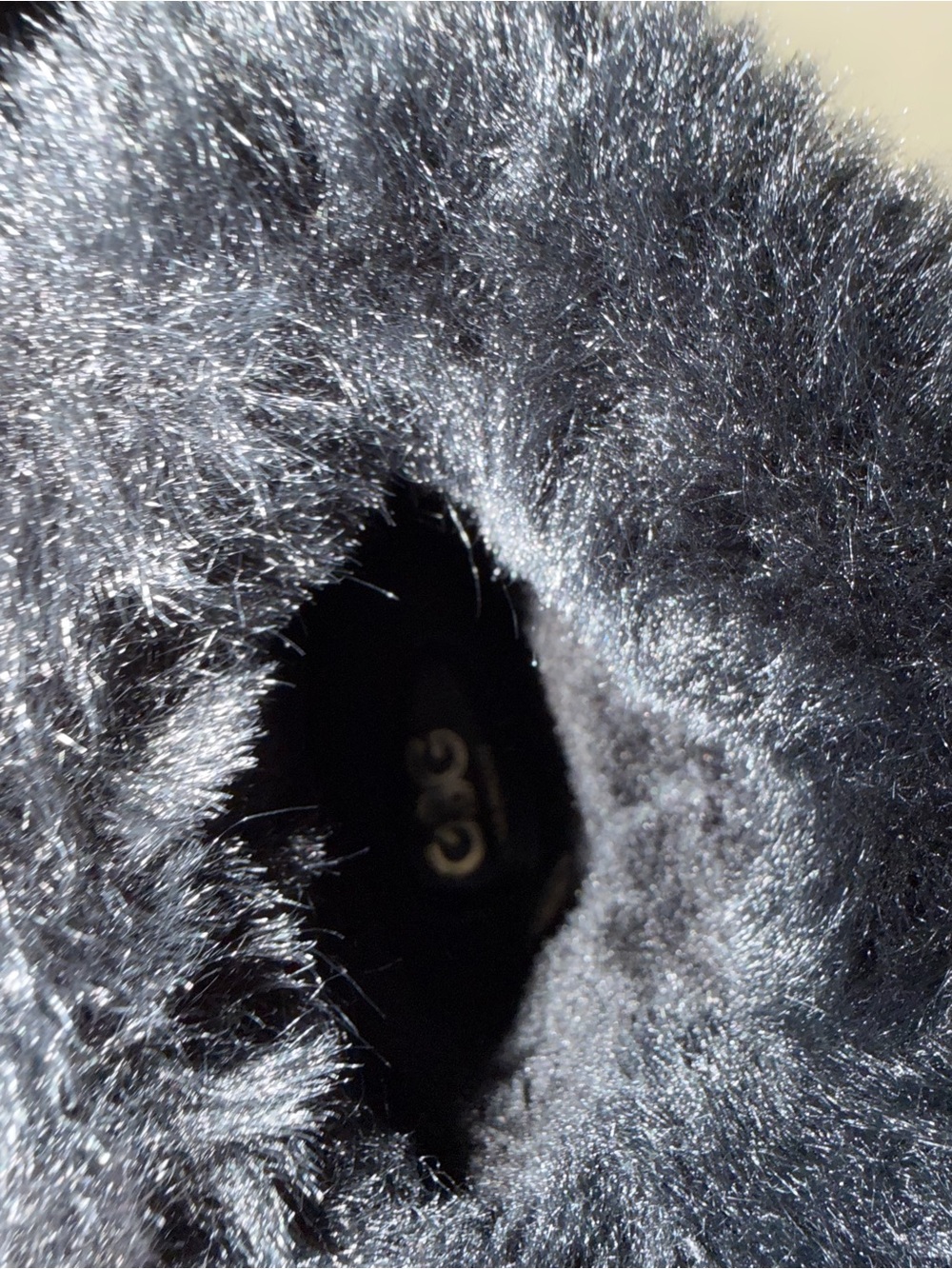 GBG Los Angeles Black Faux-Fur Winter Ankle Boots - Picture 9 of 9